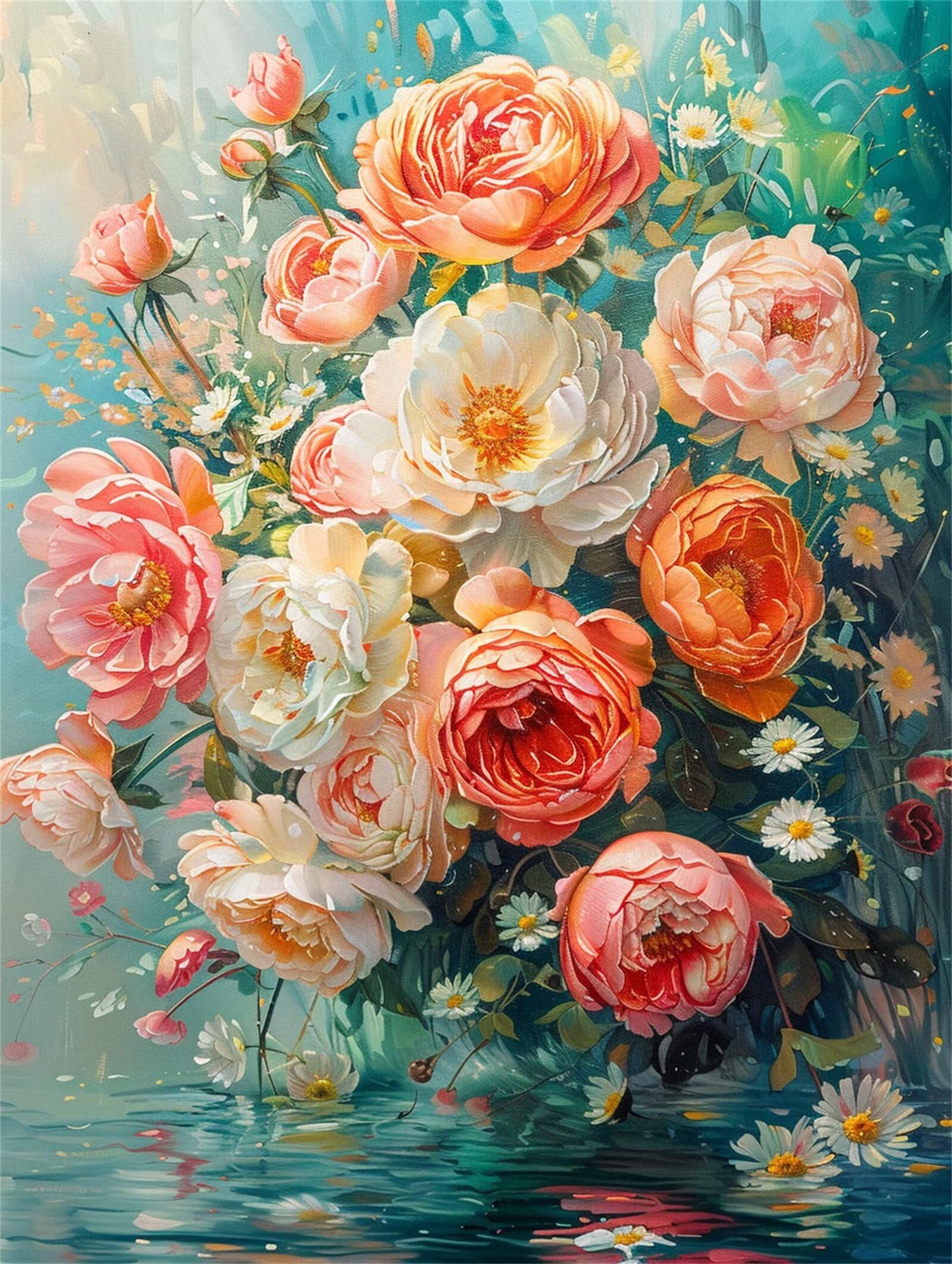Amazon | 薔薇 ダイヤモンドアート30x40cm ダイヤモンドアート 四角い